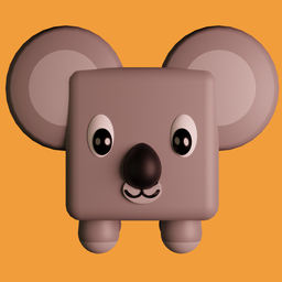Koala grey Cube