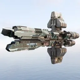 Scifi Space Battle ship