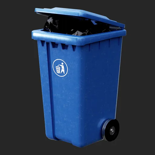 Urban Blue Trash Can