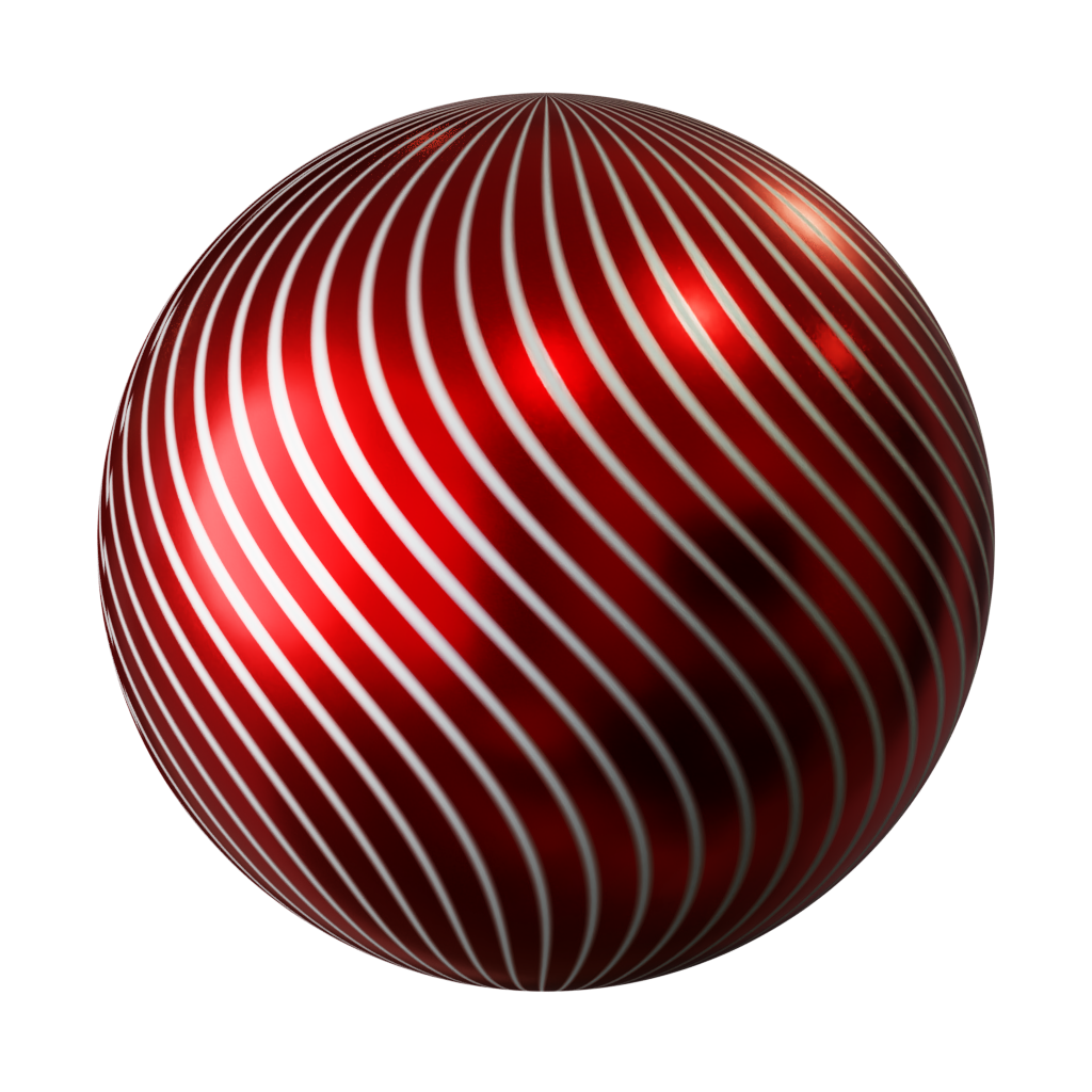 Procedural cany cane decoration material FREE ornaments materials