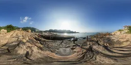 Sunset at the seaside 16k