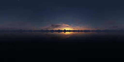 Colorful Twilight Sky Landscape