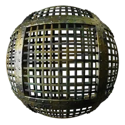 Metal Rivets Gold Grill