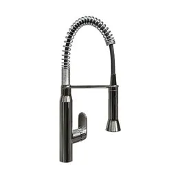 "Highly detailed Grohe K7 semi-professional kitchen faucet 3D model for Blender 3D. Metal handle and crisp details inspired by Claude Rogers. Subdivision-ready and perfect for urban or modern kitchen designs."