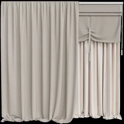 MI Silk And Cotton Curtain Set