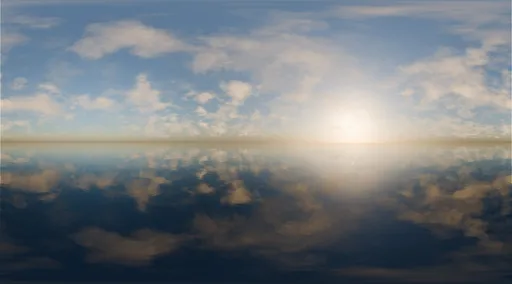 Cloudy Horizon Reflection Sky