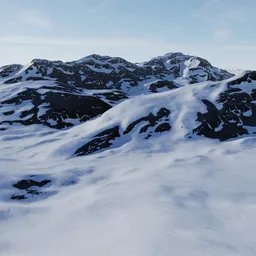 Snow Mountain Landscape