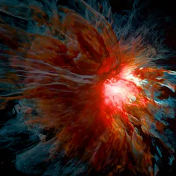 Realistic Volumetric Supernova Explosion