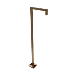 Straight floor-mounted tap