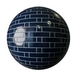 Japanese Navy Blue Mixed Tile 200x50mm