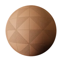 Striped Geometric Wall Panel