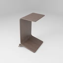 Modern 3D model of a portable lightweight office table with wheels, optimized for Blender 3D projects and workspaces.