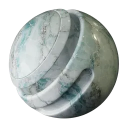 Aqua White Silver Onyx