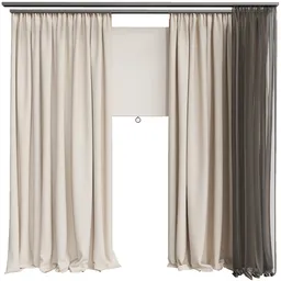 Bedroom Linen Curtain