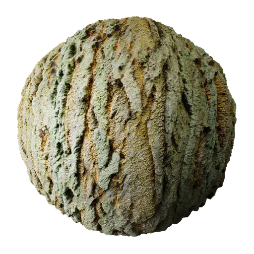 High-resolution 2K PBR tree bark texture suitable for Blender 3D and other 3D applications.