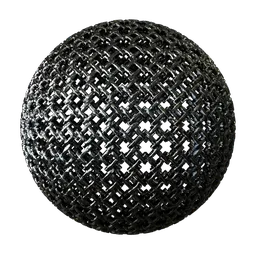 Weathered Wire Mesh Fence