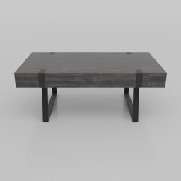 "Get the modern elegance of the Christopher Knight Home Abitha Faux Wood Coffee Table in Blender 3D. Modeled in 3D, this table features a solid grey, rough wood surface atop a black metal base. Experience a zen atmosphere with this low-level view table, perfect for architectural renderings and 3D catalogs."