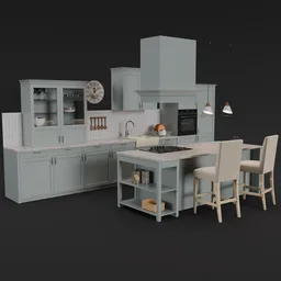 Complete Rustic Kitchen Set