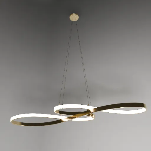 Litfad Twisted Linear LED Chandelier