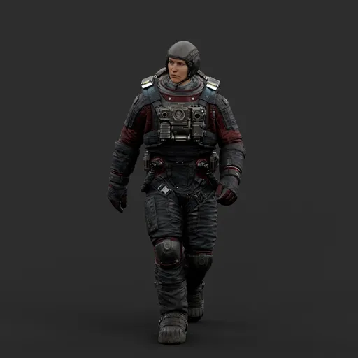 Astronaut Walking Pose