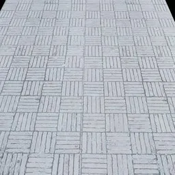 Brick tiles pavment