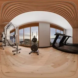 Modern Oceanview Gym