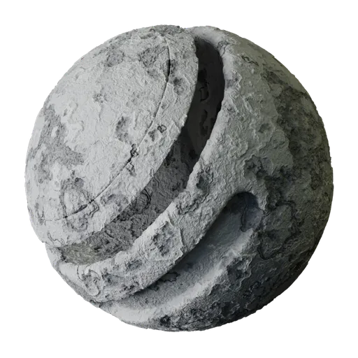 Cratered Lunar Rock