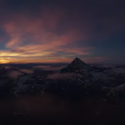 Dramatic Sunset Sky Landscape