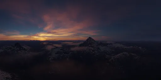 Dramatic Sunset Sky Landscape