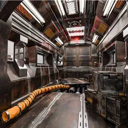 "Explore the futuristic Sci Fi Corridor Tunnel in stunning detail with this highly-detailed 3D model designed for Blender 3D. The modular structure allows for easy customization to fit any project, from visualizations to advertising renders. Featuring metal items inspired by popular media and intricate wiring and tubing details, this model is perfect for all your sci-fi needs."