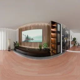 Interior Modern Living Room HDRI