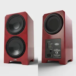 Hi-End Subwoofer Red Composite
