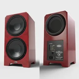 Hi-End Subwoofer Red Composite