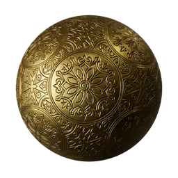 Mandala Engraved Gold