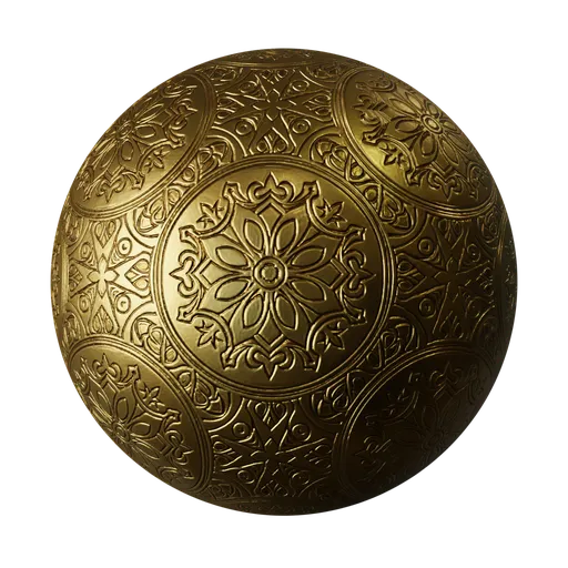 Mandala Engraved Gold