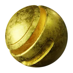 Rough gold metal