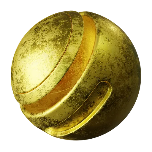 Rough gold metal