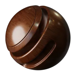 High-resolution PBR metal material with realistic wood texture for 3D modeling in Blender and similar software.