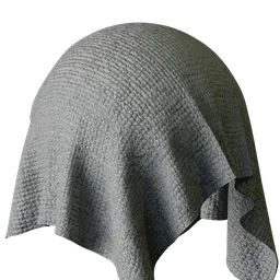 Grey Terrycloth Fabric