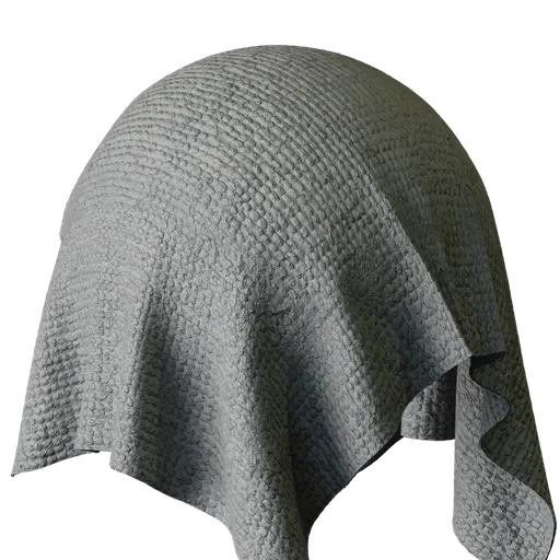 Grey Terrycloth Fabric