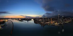 Night Twilight City Clouds