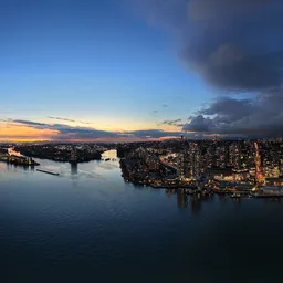 Night Twilight City Clouds