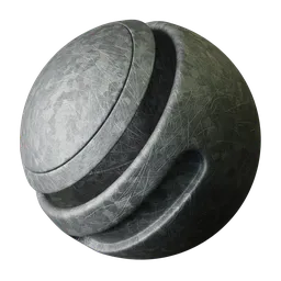 Scratched Galvanized Steel