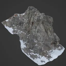 Rocky Terrain on Mountain Photoscan