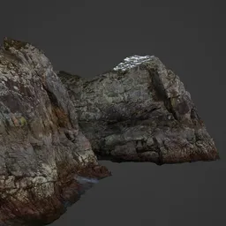 Rocky Ocean Shore Photoscan