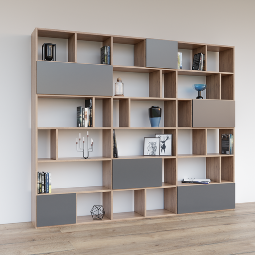 Bookcase Flex Bookcases models BlenderKit