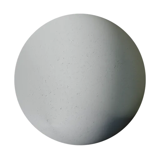 High-detail grey PBR concrete texture for Blender 3D material library.