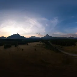 Sunset Sky Mountain Background