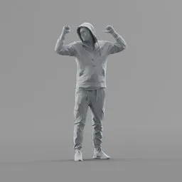 Lowpoly Male Standing