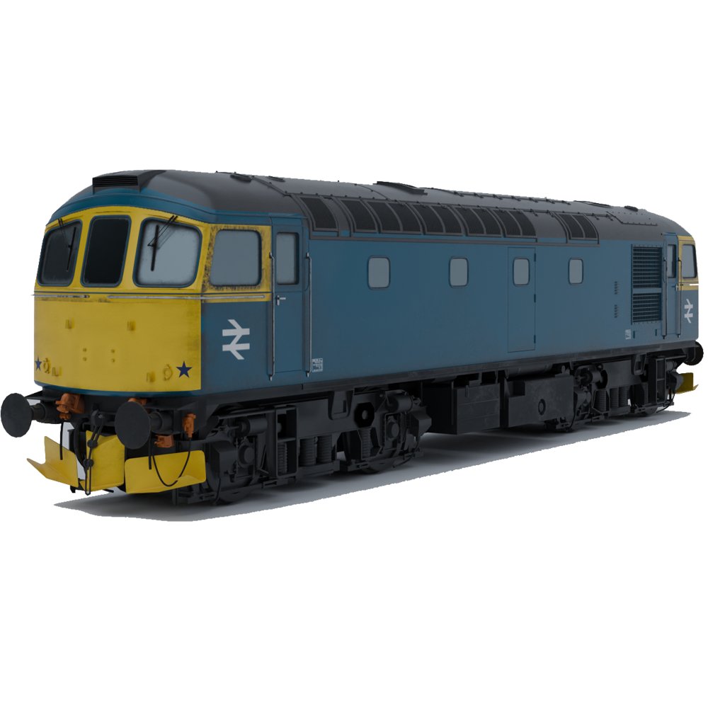 BR Class 33 BB Blue | Railed vehicles models | BlenderKit